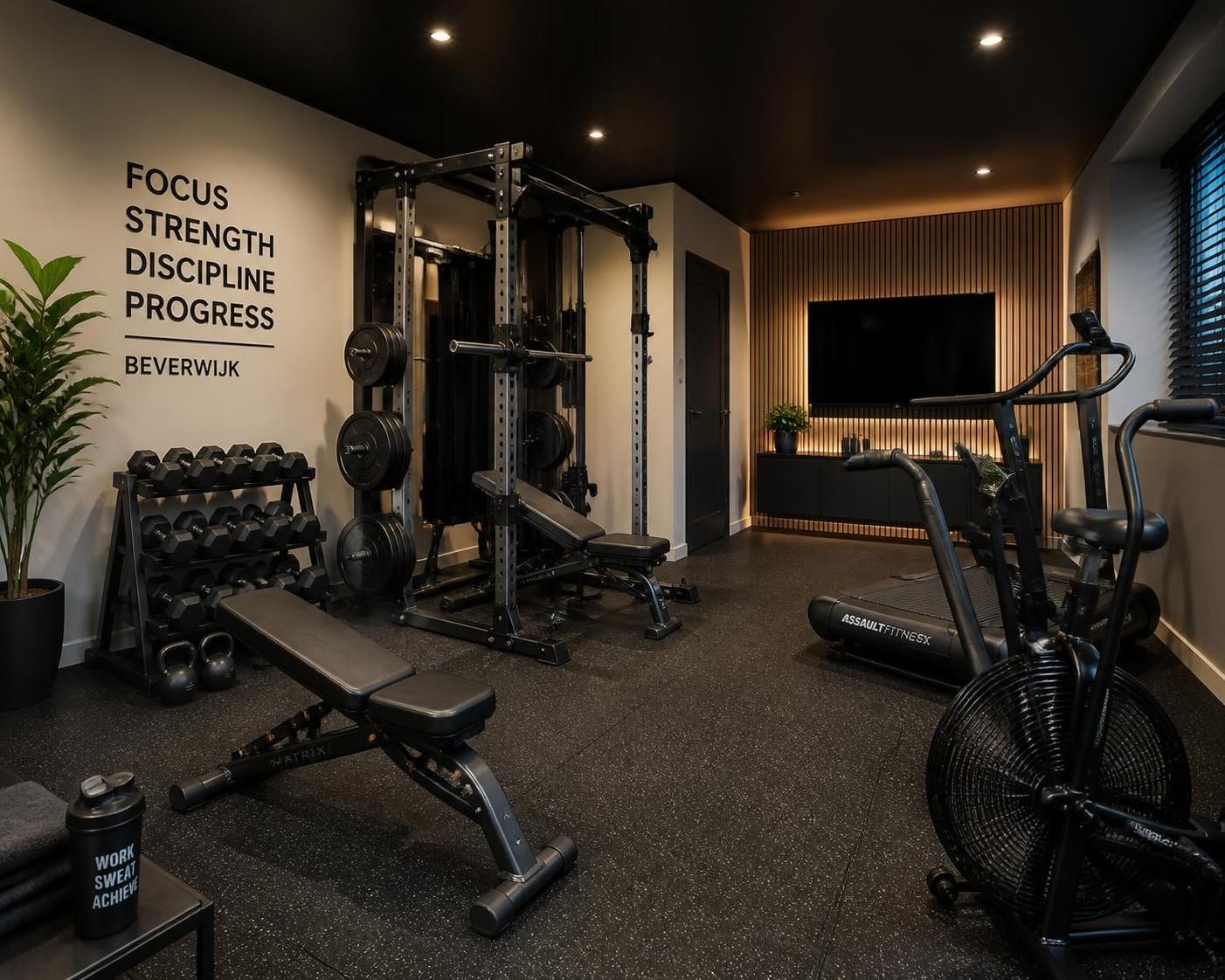 ontdek hoe je eenvoudig en effectief een thuis fitness gym opzet om je gezondheid en kracht te verbeteren, zonder de deur uit te hoeven.