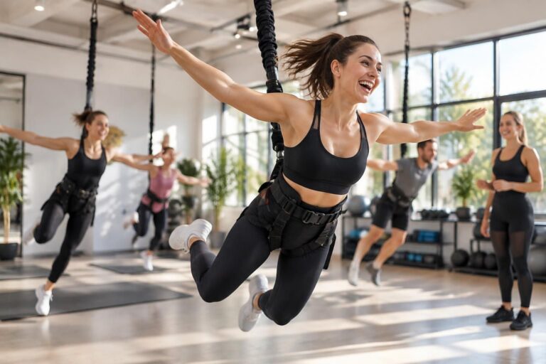 ontdek de voordelen van bungee fitness en vind locaties bij jou in de buurt. ervaar een dynamische workout die kracht, conditie en plezier combineert.