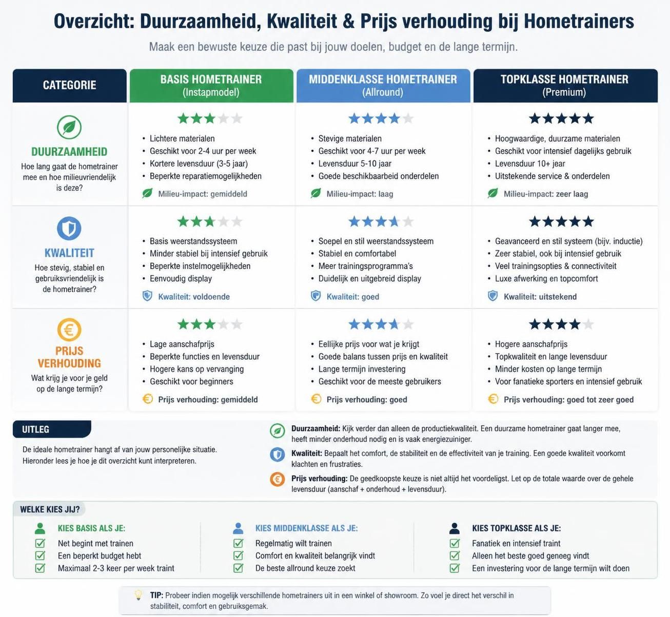 ontdek waar je op moet letten bij het kopen van een hometrainer en maak de beste keuze voor jouw fitnessdoelen.