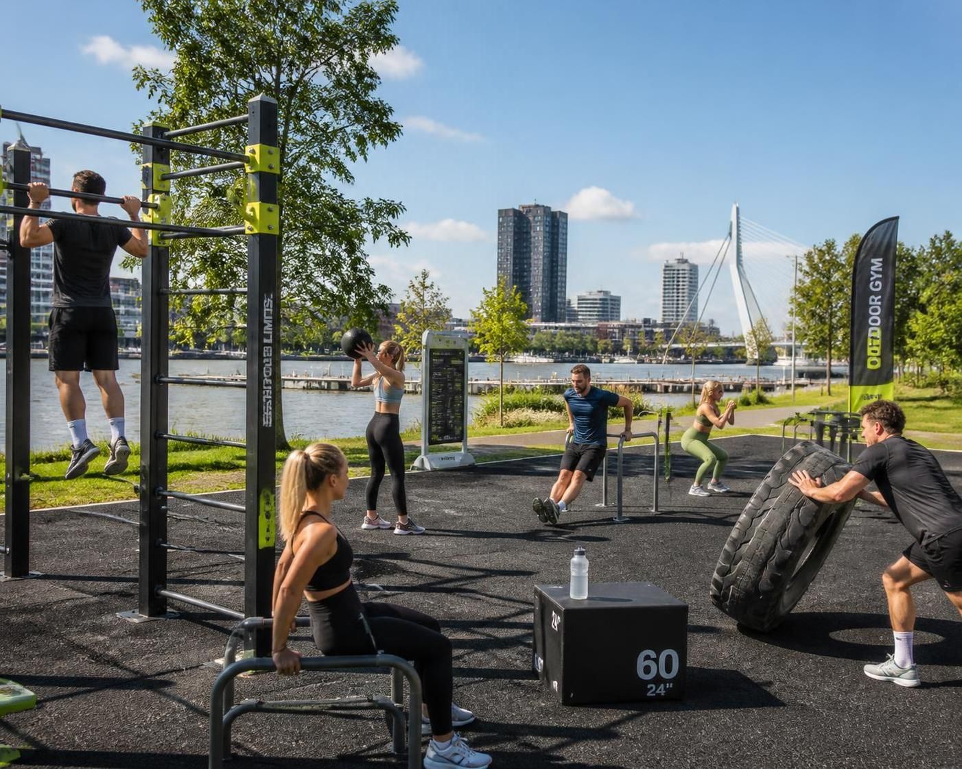ontdek hoe outdoor fitness gyms je kunnen helpen een gezondere levensstijl te bereiken met frisse lucht, natuurlijke omgeving en effectieve trainingen.