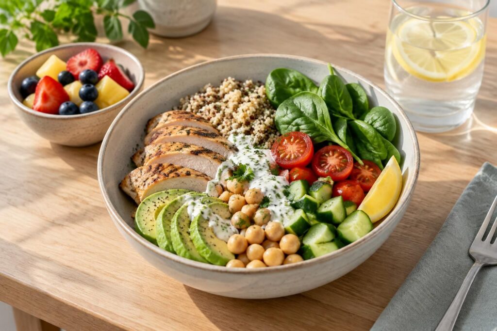 ontdek voedzame lunchideeën die helpen bij afvallen. kies elke dag voor gezonde, vullende maaltijden die passen bij een gebalanceerd eetpatroon.